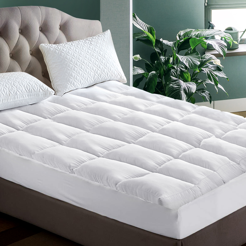 Giselle Bedding Pillowtop Mattress Topper 5cm Thick Pad for Back Pain Relief — image 1