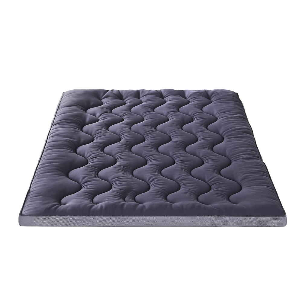 Giselle Bedding 5cm Pillowtop Topper Bamboo Polyester Blend Fibre Pad for Back view 4