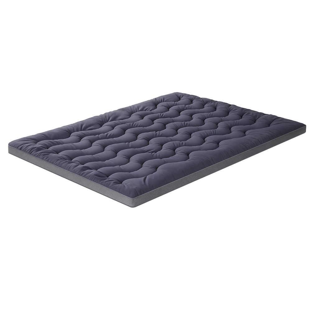 Giselle Bedding 5cm Pillowtop Topper Bamboo Polyester Blend Fibre Pad for Back view 2