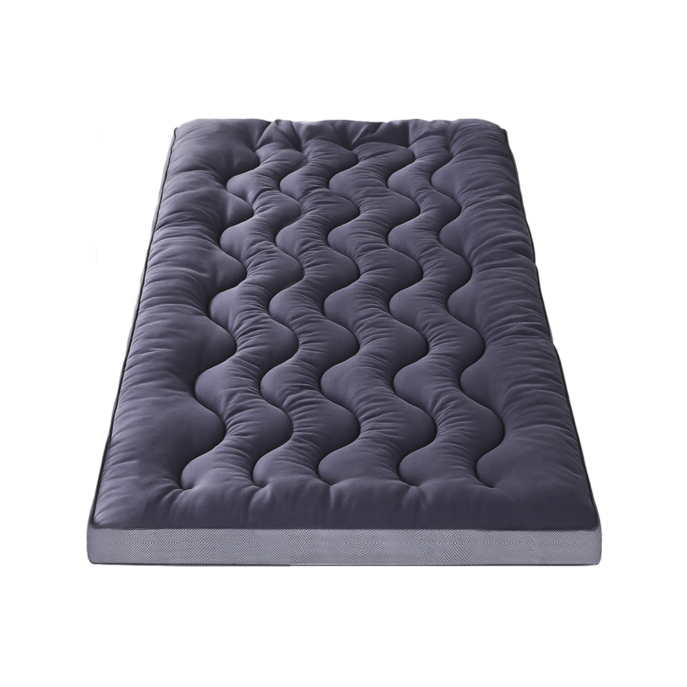 Giselle Bedding 5cm Pillowtop Topper Bamboo Polyester Blend Fibre Pad for Back view 4
