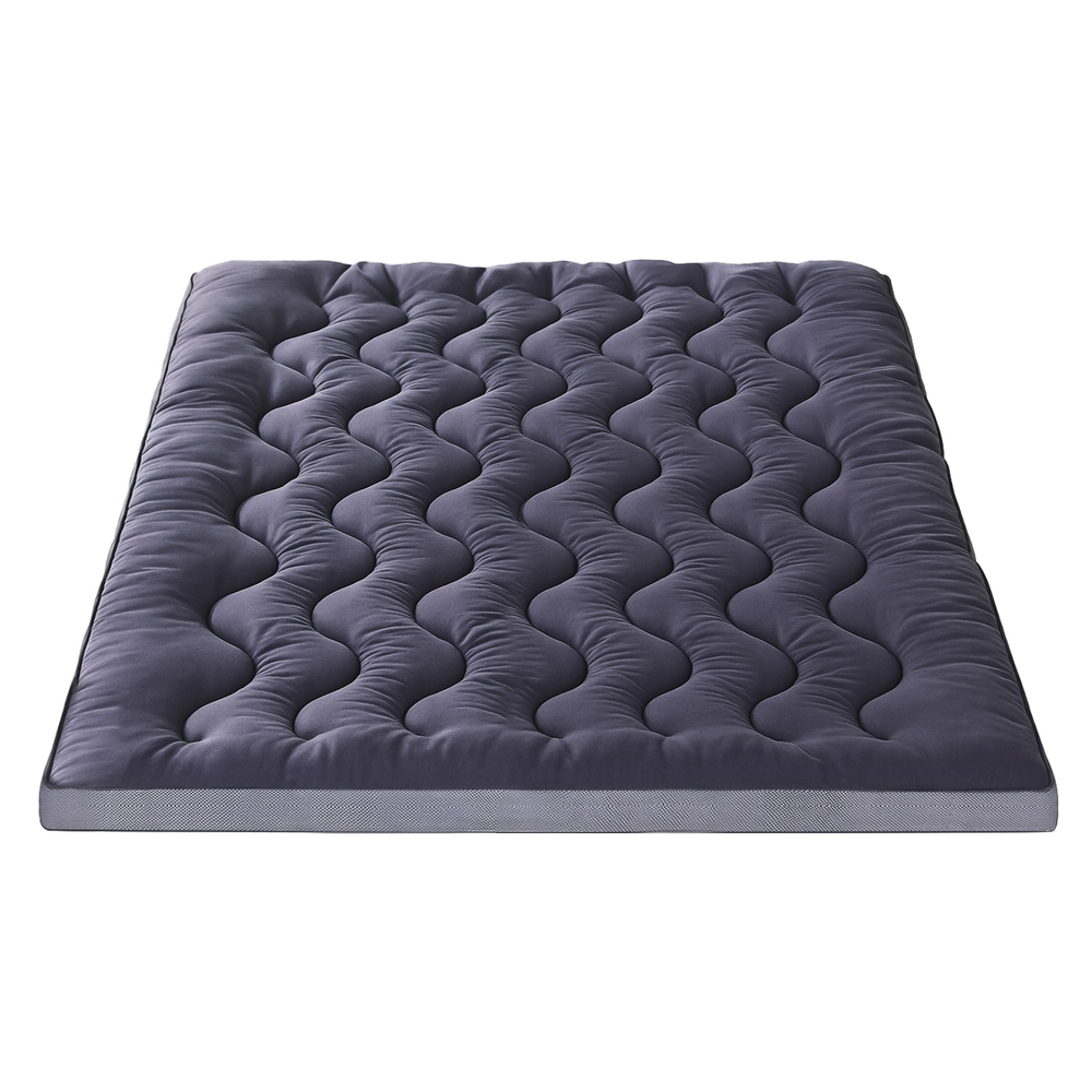 Giselle Bedding 5cm Pillowtop Topper Bamboo Polyester Blend Fibre Pad for Back view 4