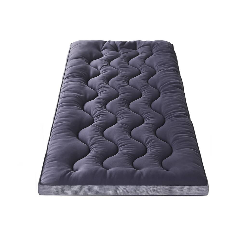 Giselle Bedding 5cm Pillowtop Topper Bamboo Polyester Blend Fibre Pad for Back view 4