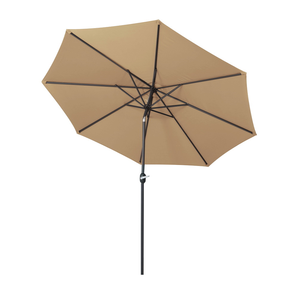 Instahut 3m Outdoor Umbrella Beach Pole Garden Patio Tilt Beige view 3