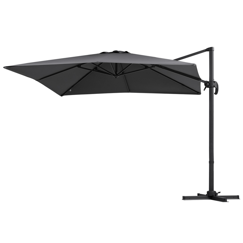 Instahut Outdoor Umbrella 3m Umbrellas Cantilever Stand Sun Roma 360 Degree