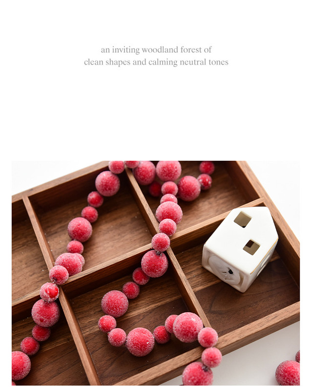 Christmas gift Christmas simulation red fruit skewer decoration string view 4