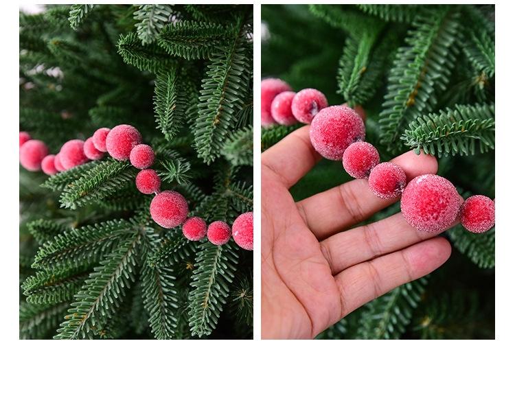 Christmas gift Christmas simulation red fruit skewer decoration string view 7