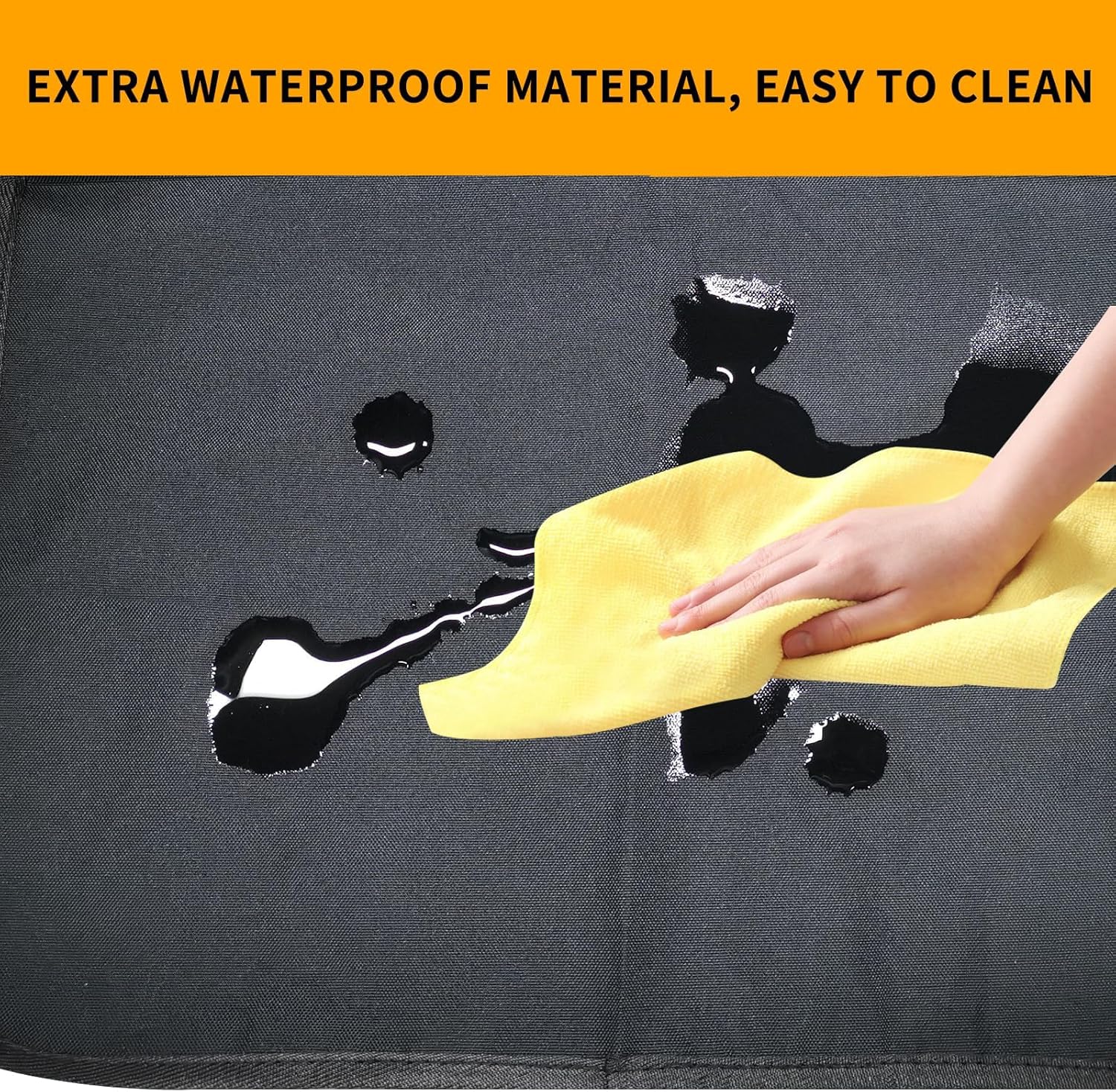 Kicking Mat with Organizer - 2 Pack Rear Seat Protector Seat Cover for your car view 5