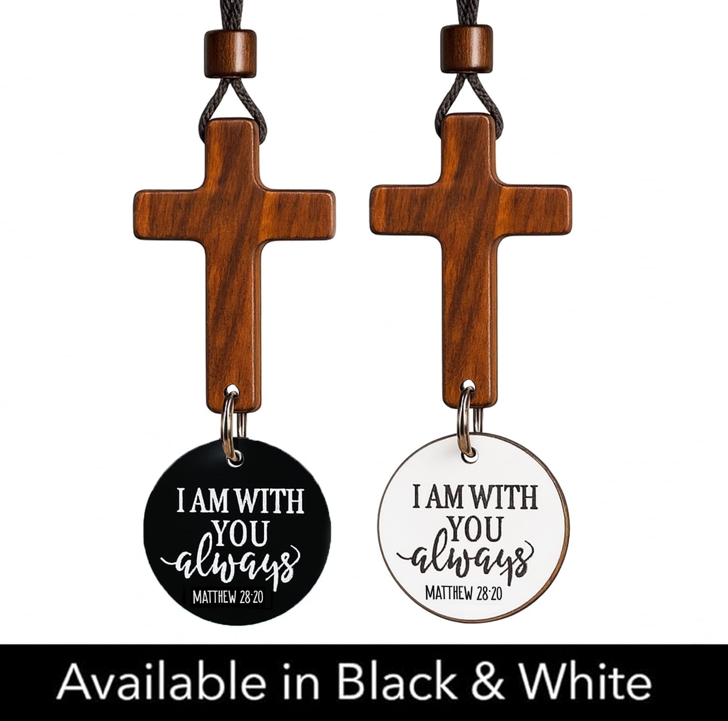 Daily Bible Verse Rearview Mirror Cross Ornament – Daily Scripture Car Hanging view 5