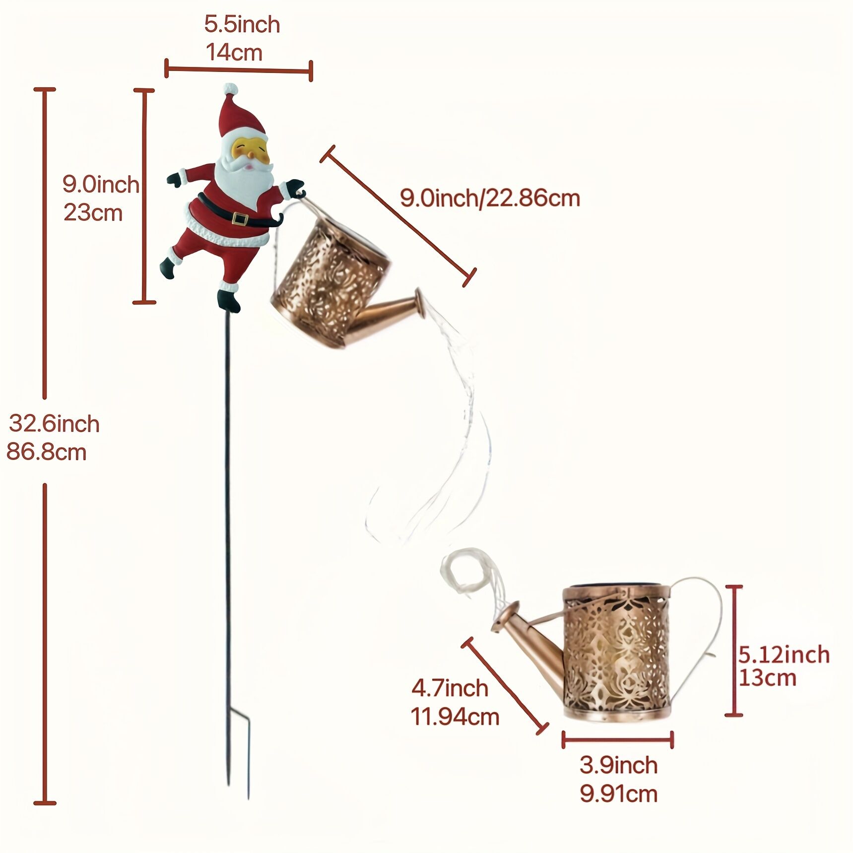 Outdoor Santa Claus Light with Water Sprinkler Effect view 6