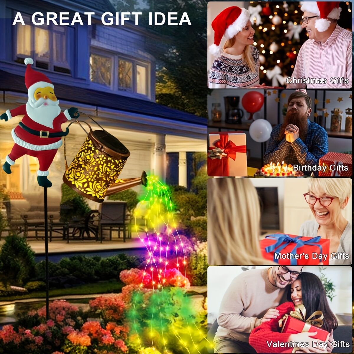 Outdoor Santa Claus Light with Water Sprinkler Effect view 8