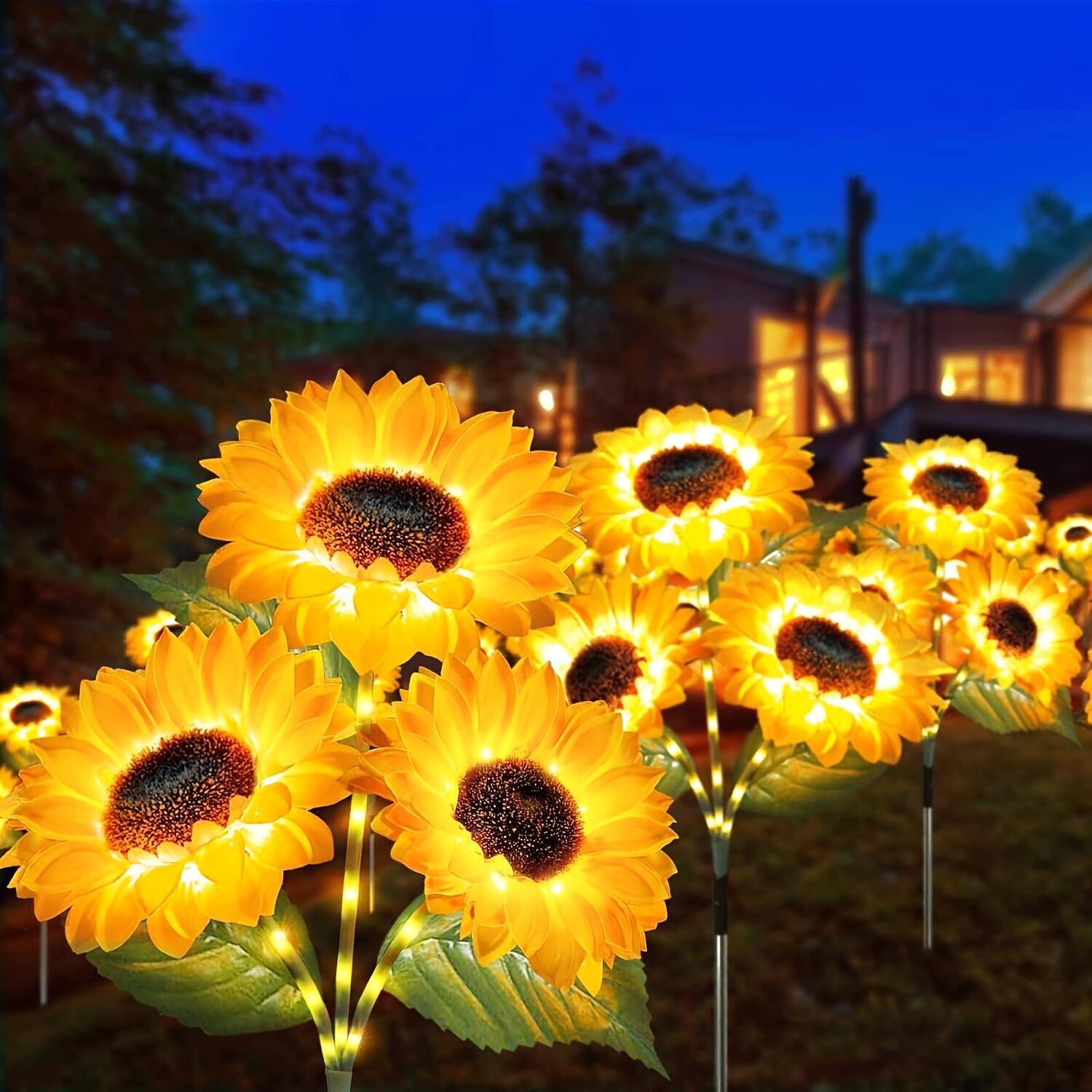 2 pcs of Sunflower-Shaped Ambiance Lights – Soft view 3