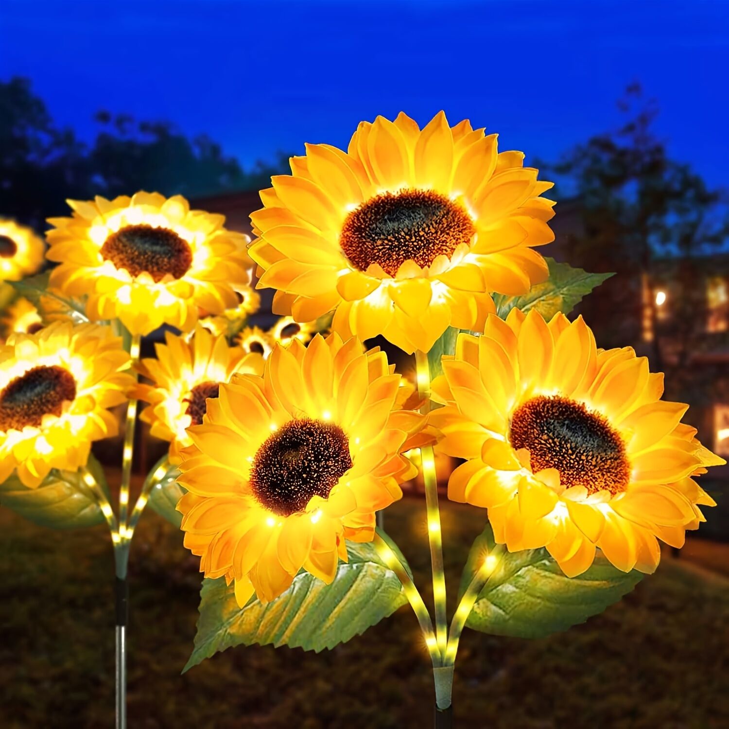 2 pcs of Sunflower-Shaped Ambiance Lights – Soft view 4