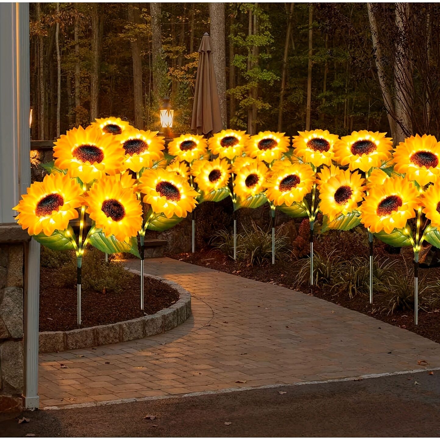 2 pcs of Sunflower-Shaped Ambiance Lights – Soft view 5