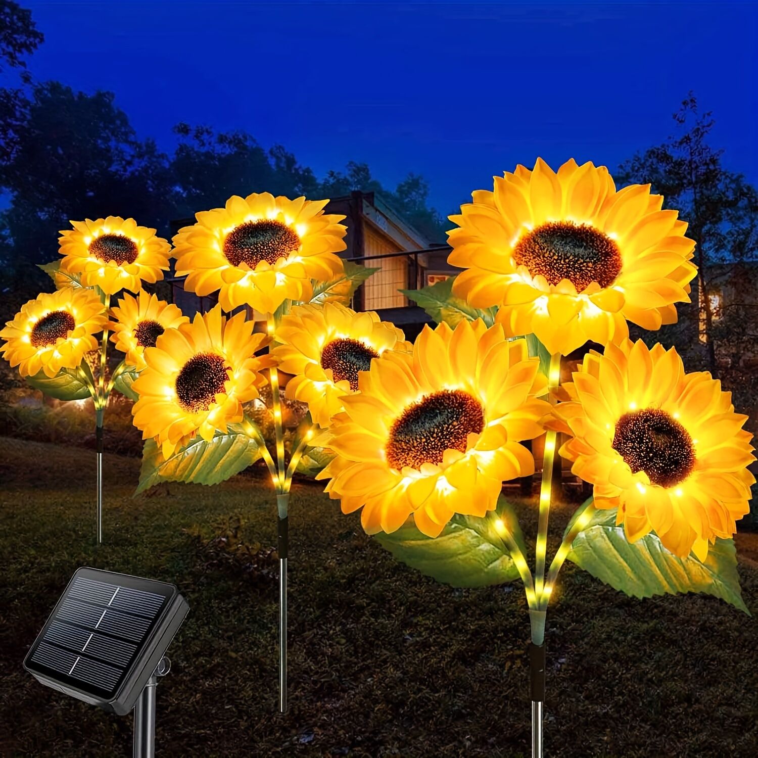 2 pcs of Sunflower-Shaped Ambiance Lights – Soft view 6