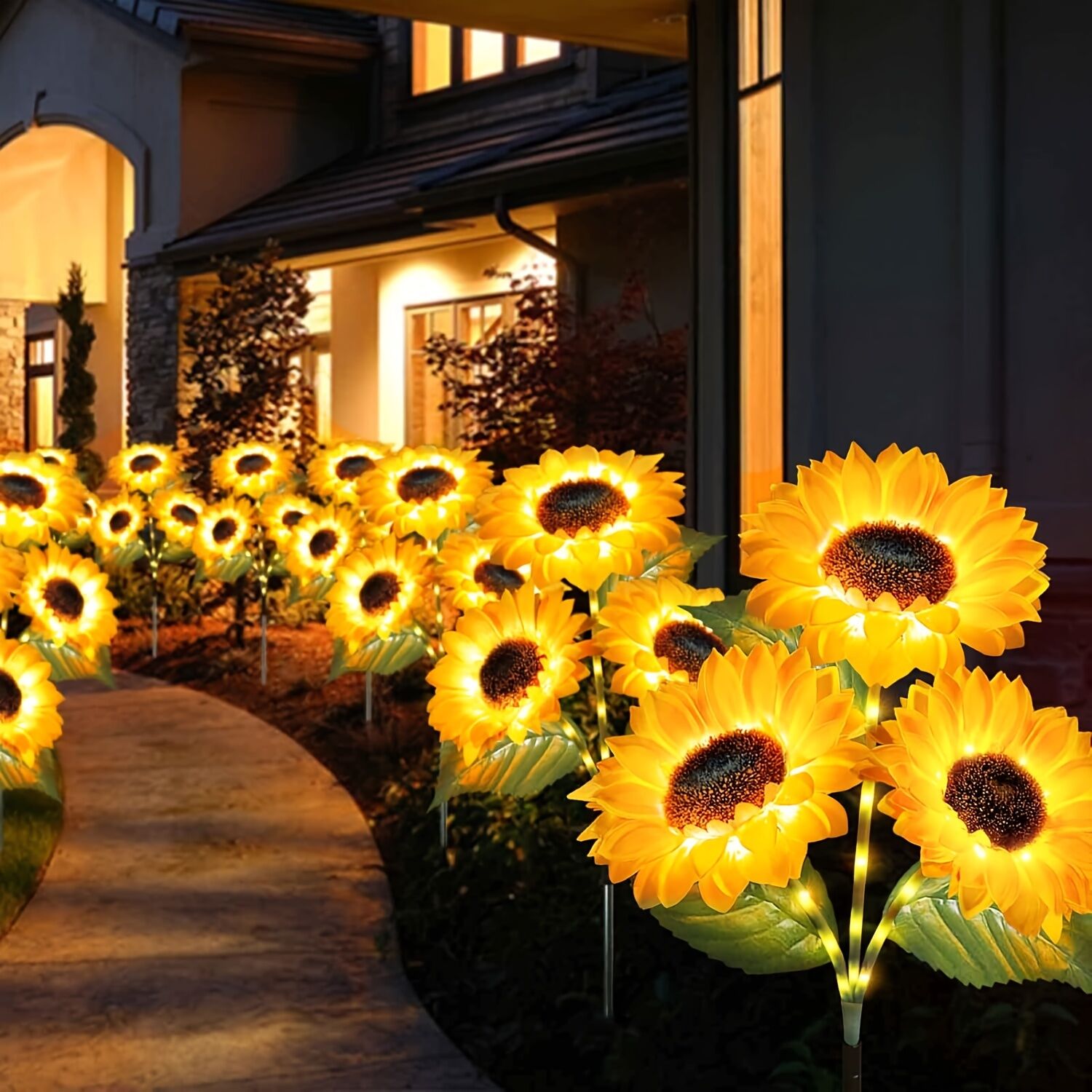 2 pcs of Sunflower-Shaped Ambiance Lights – Soft view 7