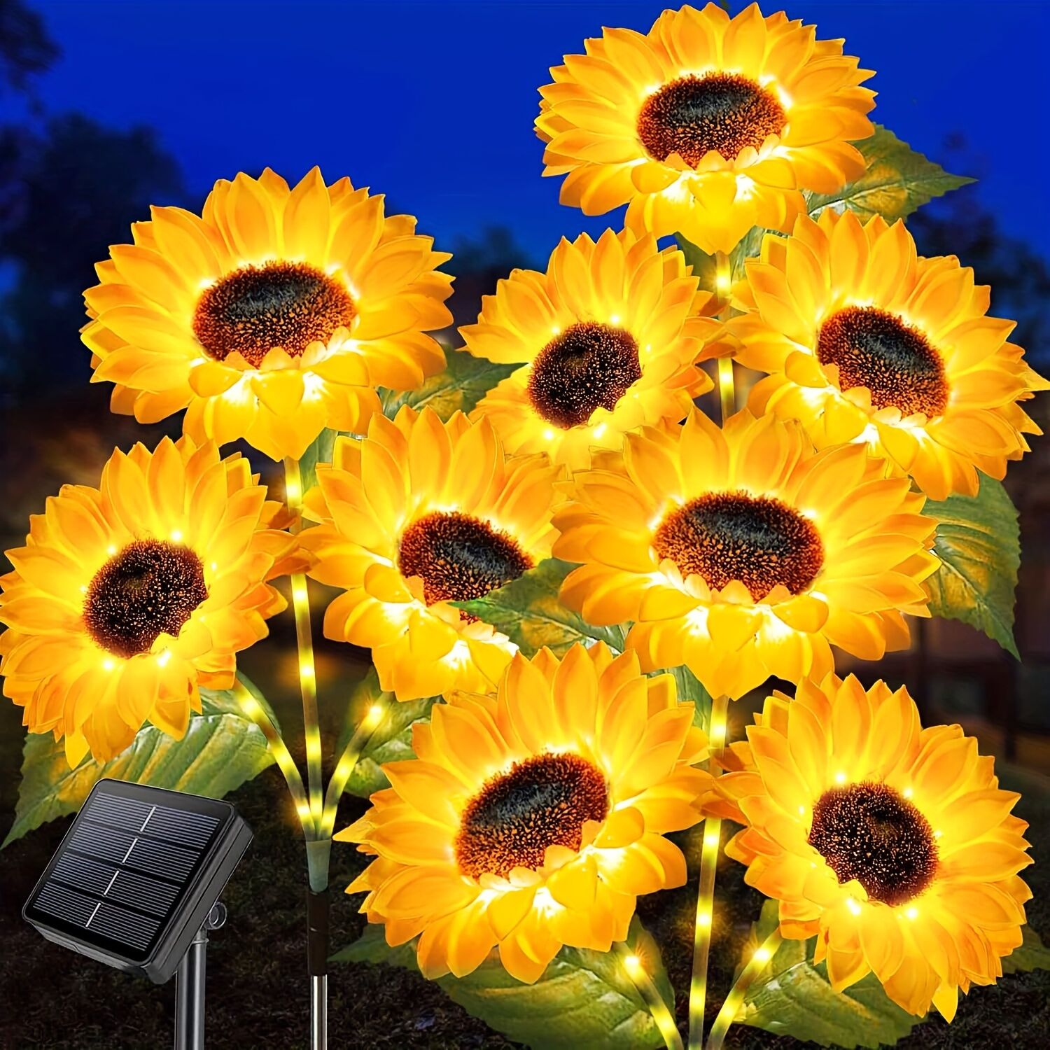 2 pcs of Sunflower-Shaped Ambiance Lights – Soft view 8