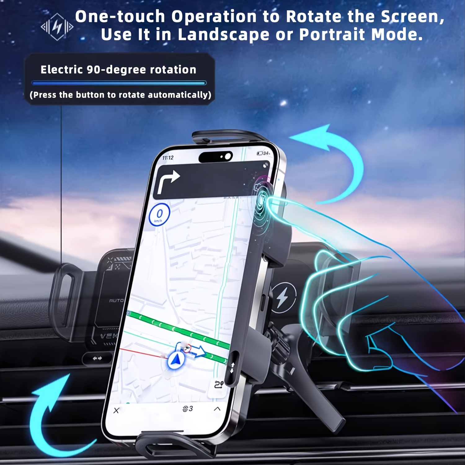 Smart Dual-Mode Rotating Stand: Foldable Design view 6