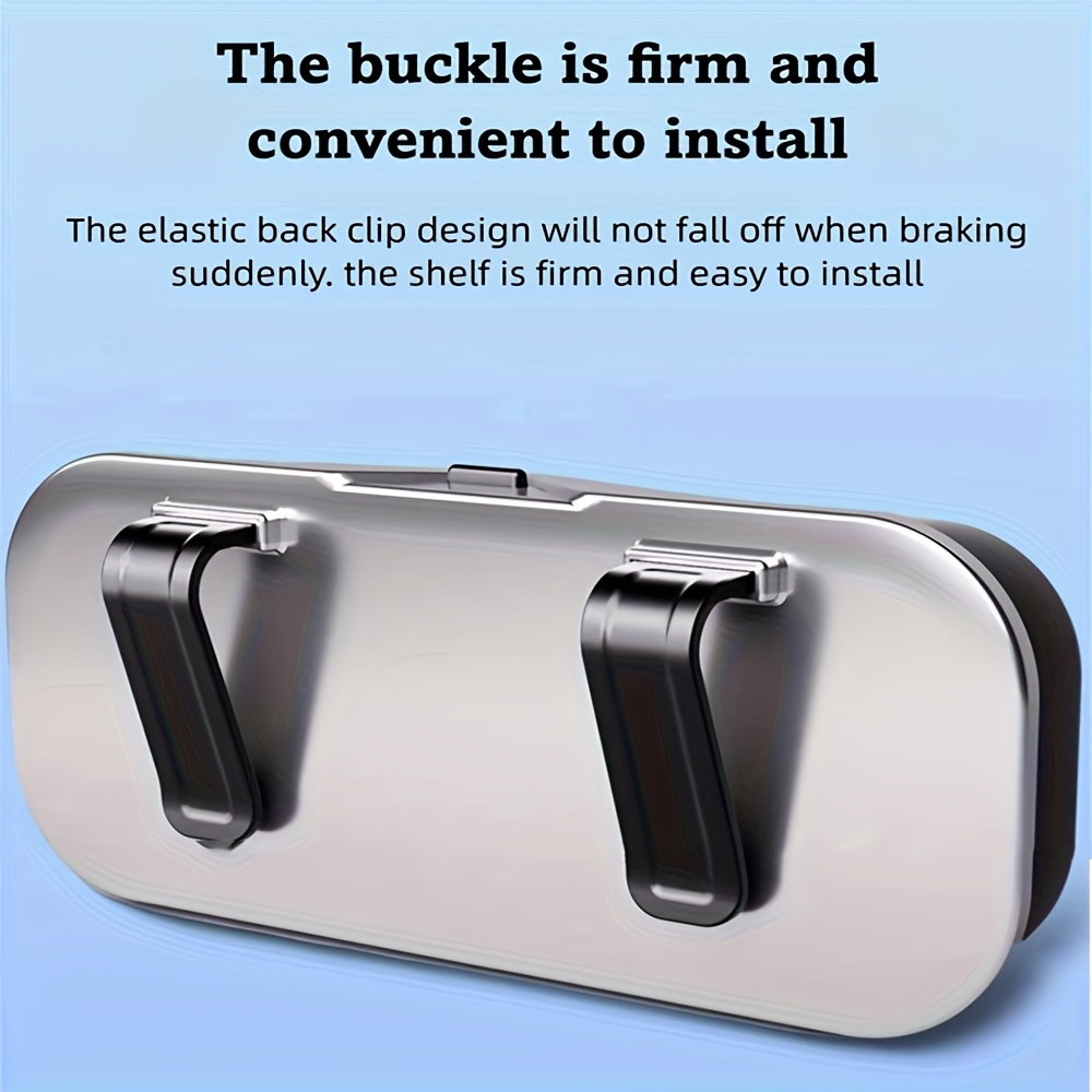 Car Travel Three-Piece Set: Push-Open Eyeglass Case view 6