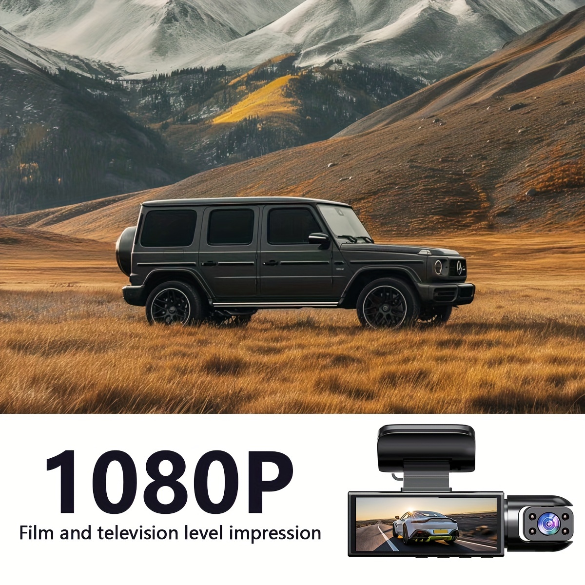 Super Memory Triple Cam Dash Cam! 32GB storage + 1080P HD triple lens view 6