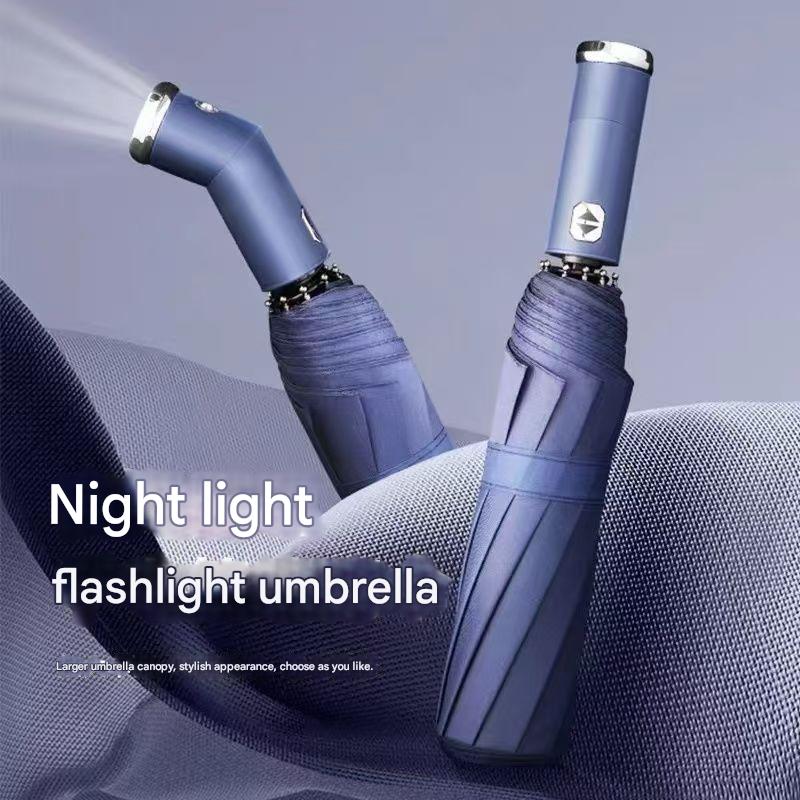 Blue Reinforced Black Coating Umbrella view 8