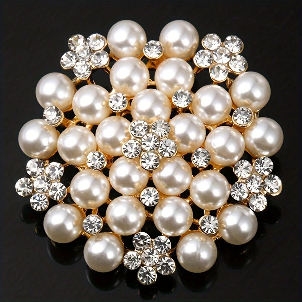 Elegant Women's Pearl Brooch view 2