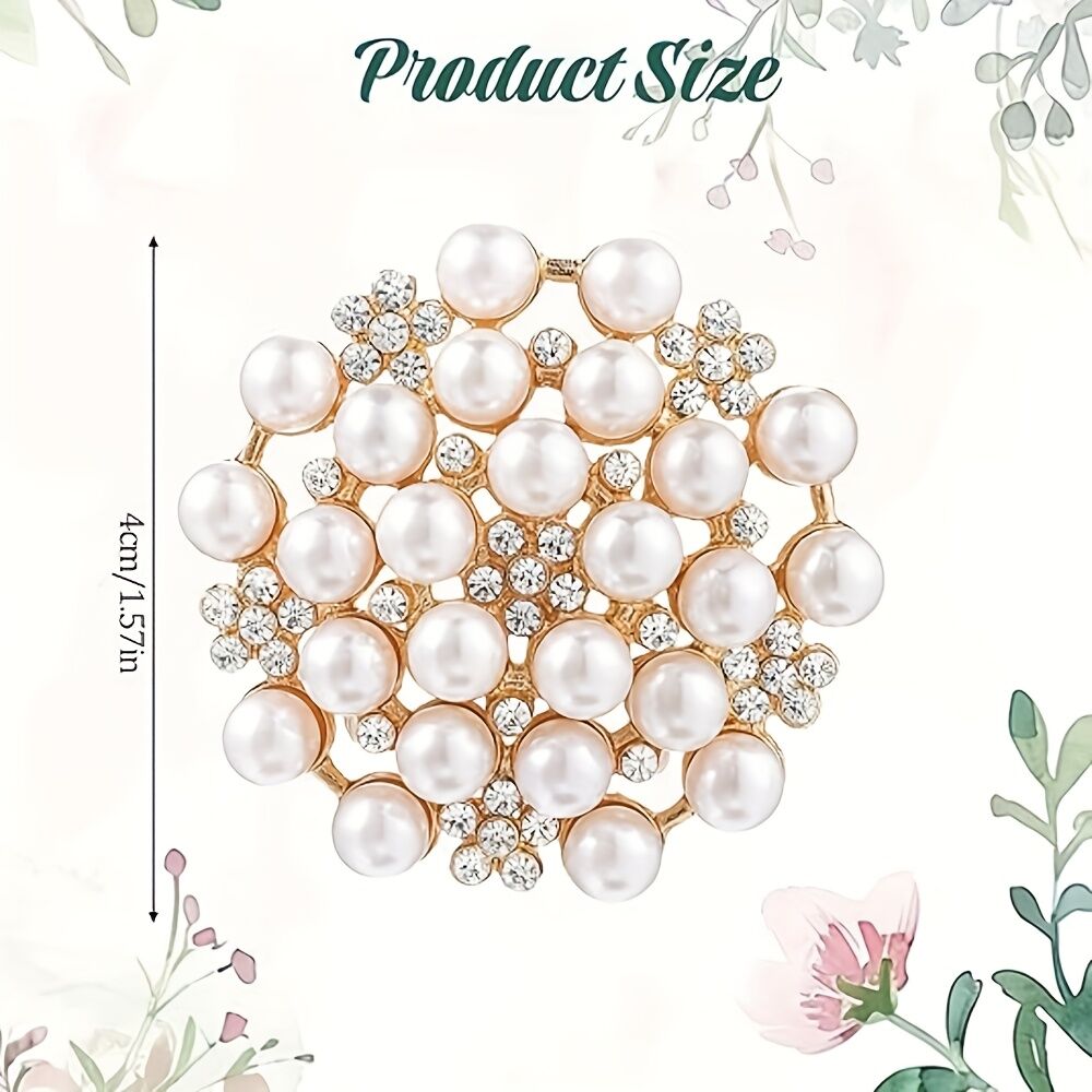 Elegant Women's Pearl Brooch view 3