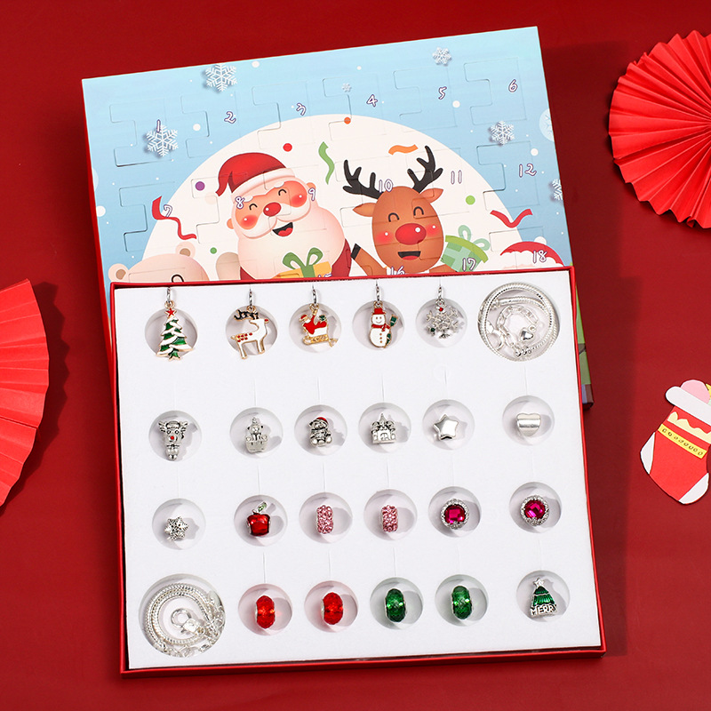 24-Day Christmas Advent Calendar DIY Bracelet Set view 2