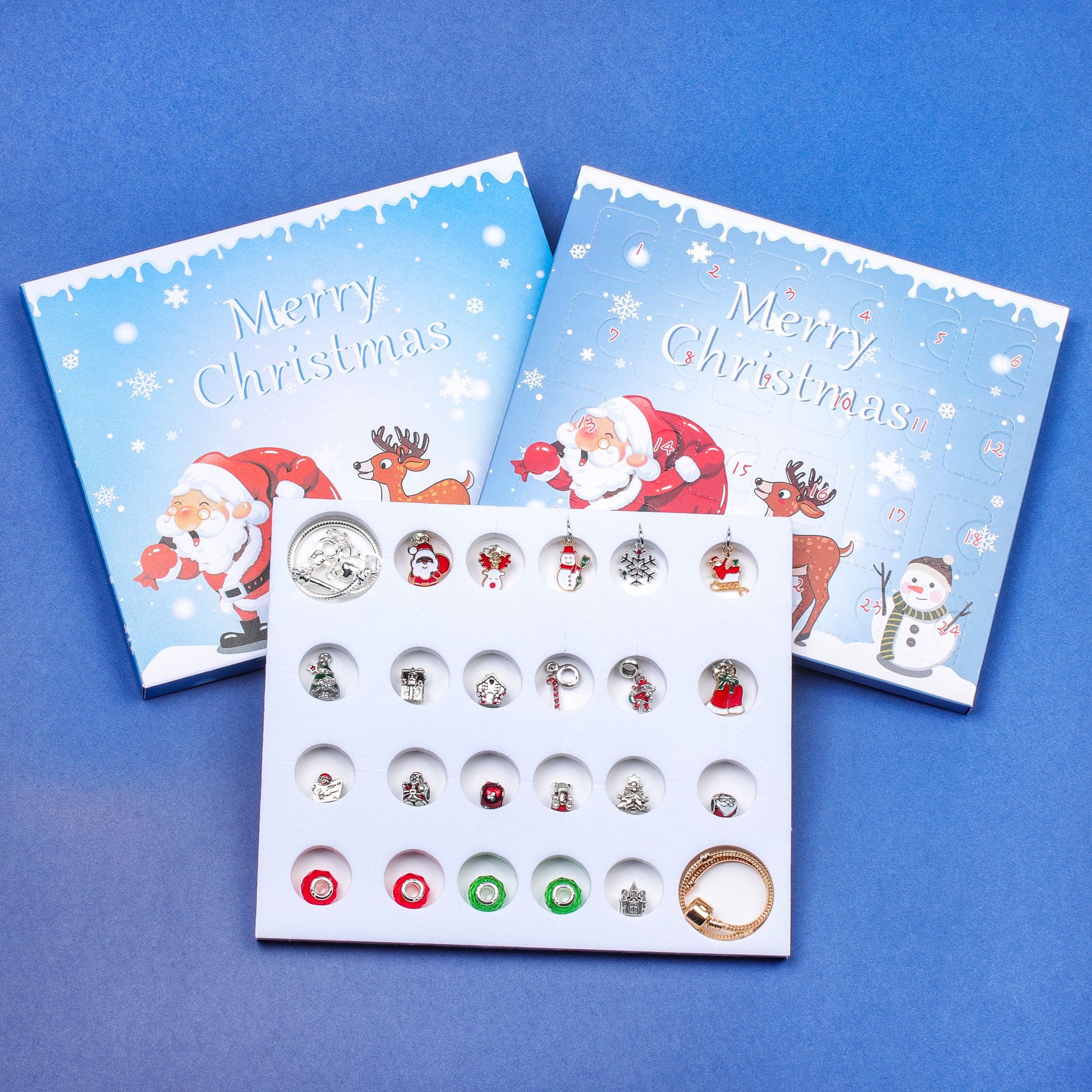 24-Day Christmas Advent Calendar DIY Bracelet Set view 3