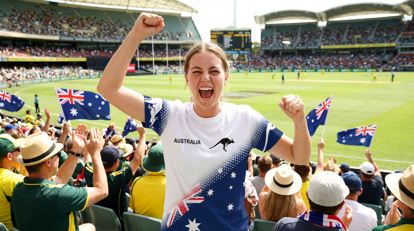 Australian Flag Kangaroo Print Unisex O-Neck Short Sleeve T-Shirt Summer view 3