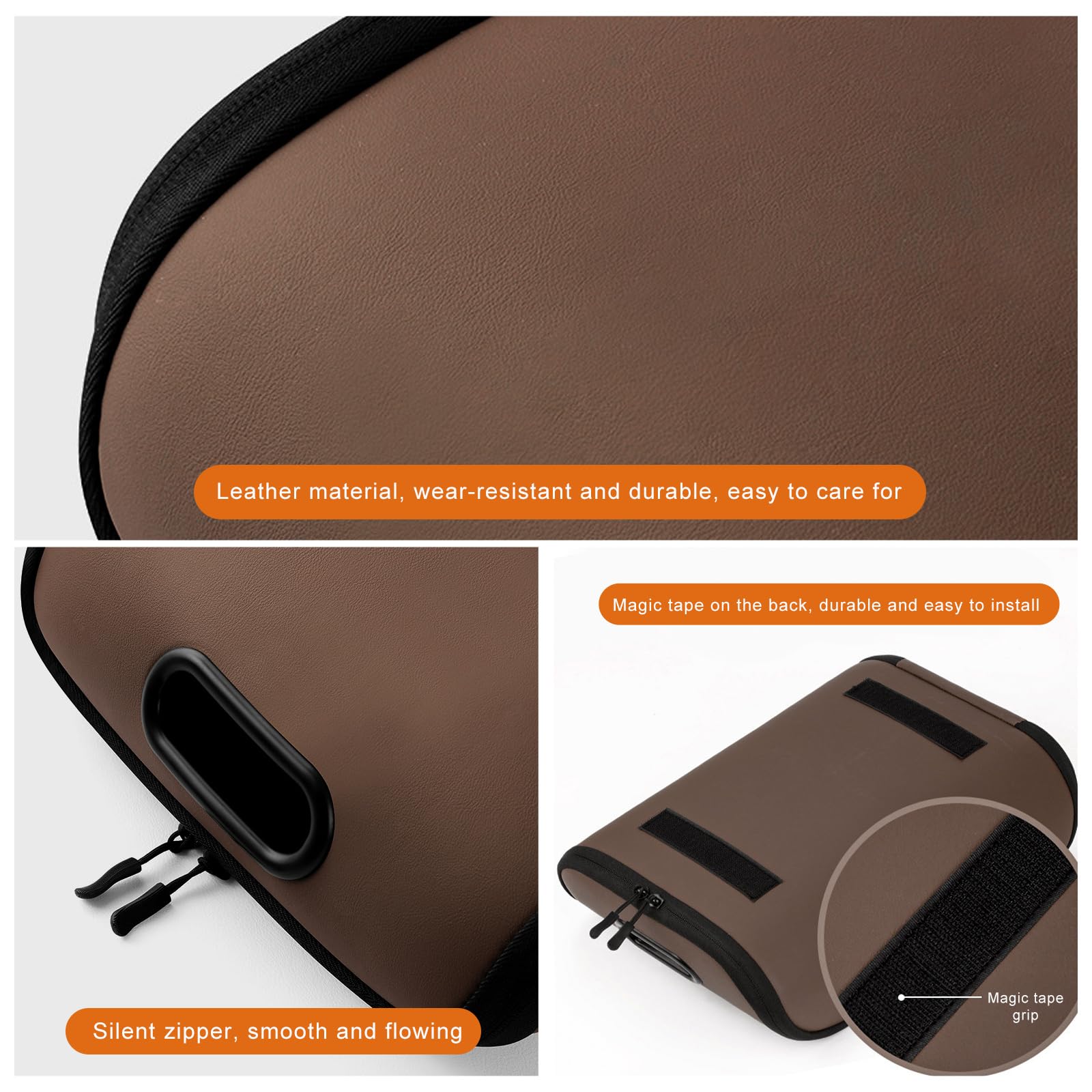 Car Shoe Storage Box – Portable Leather-Look Organizer for Passenger Seat or Trunk view 3