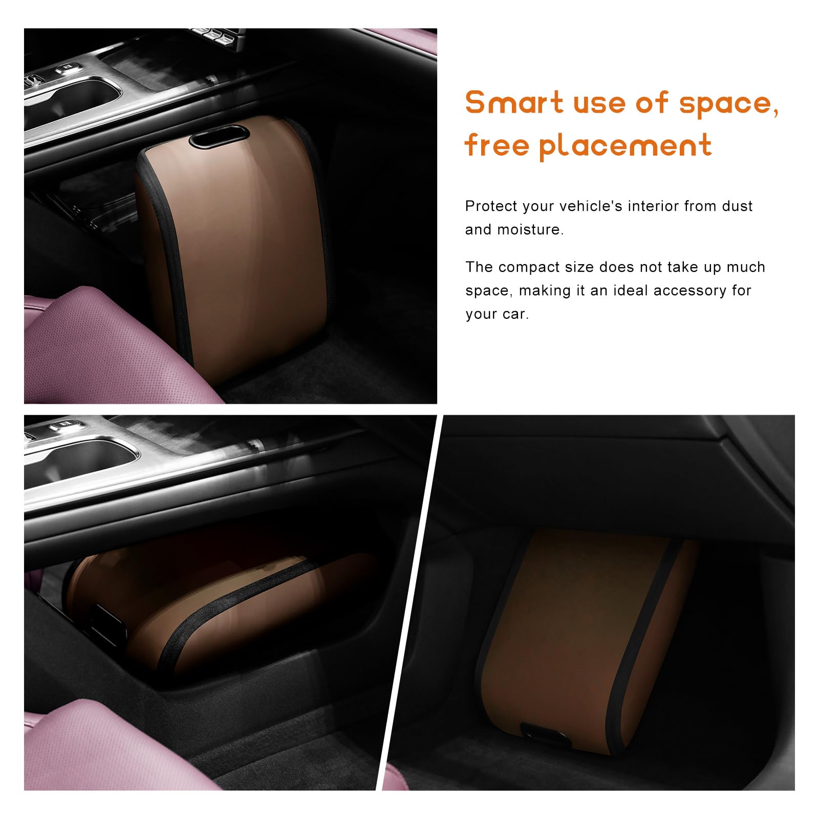 Car Shoe Storage Box – Portable Leather-Look Organizer for Passenger Seat or Trunk view 6