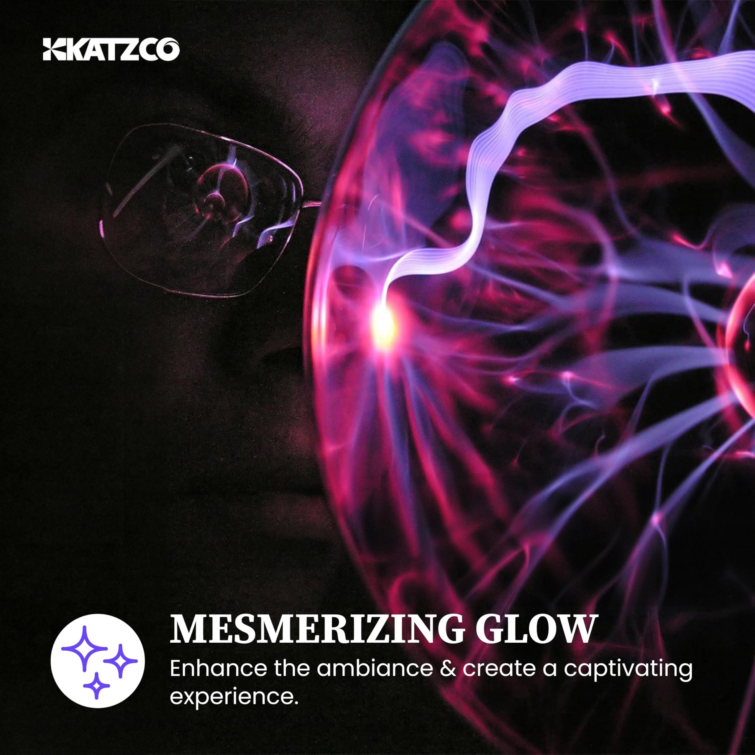 Plasma Ball Lamp - Touch & Sound Sensitive USB-Powered Globe for Decor view 6