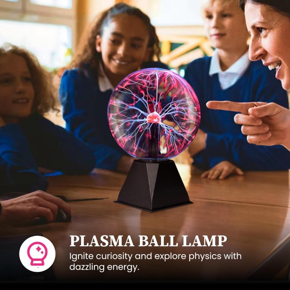 Plasma Ball Lamp - Touch & Sound Sensitive USB-Powered Globe for Decor view 7