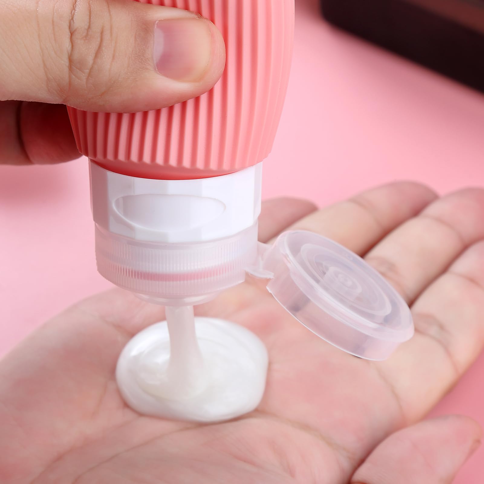 16-Piece Travel Bottle Set with Leak-Proof Silicone Squeeze Bottles – Reusable view 4