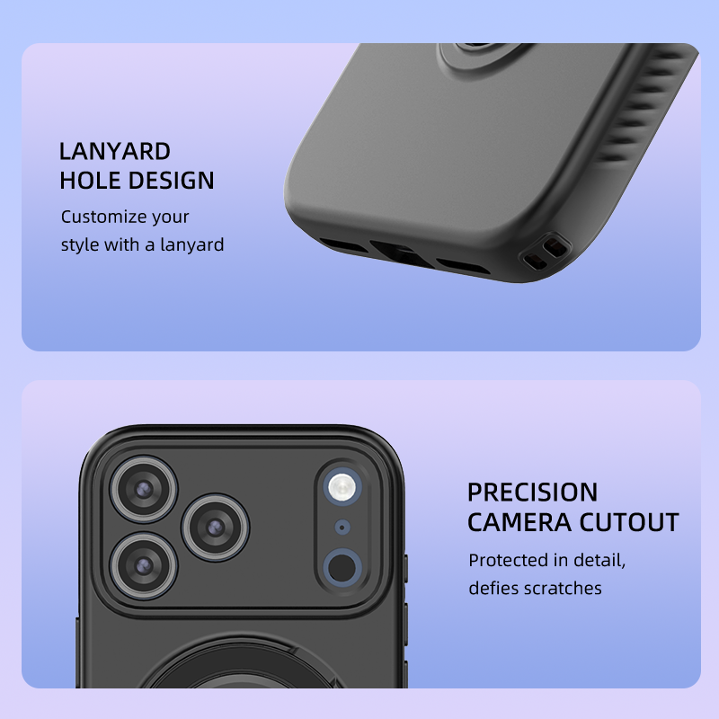 Magnetic Shockproof Phone Case with 360-Degree Rotating Ring Stand and view 8