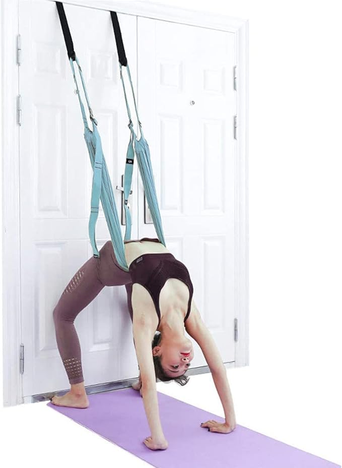 Door-Hanging Yoga Hammock for Backbend & Stretching – Adjustable Aerial Yoga