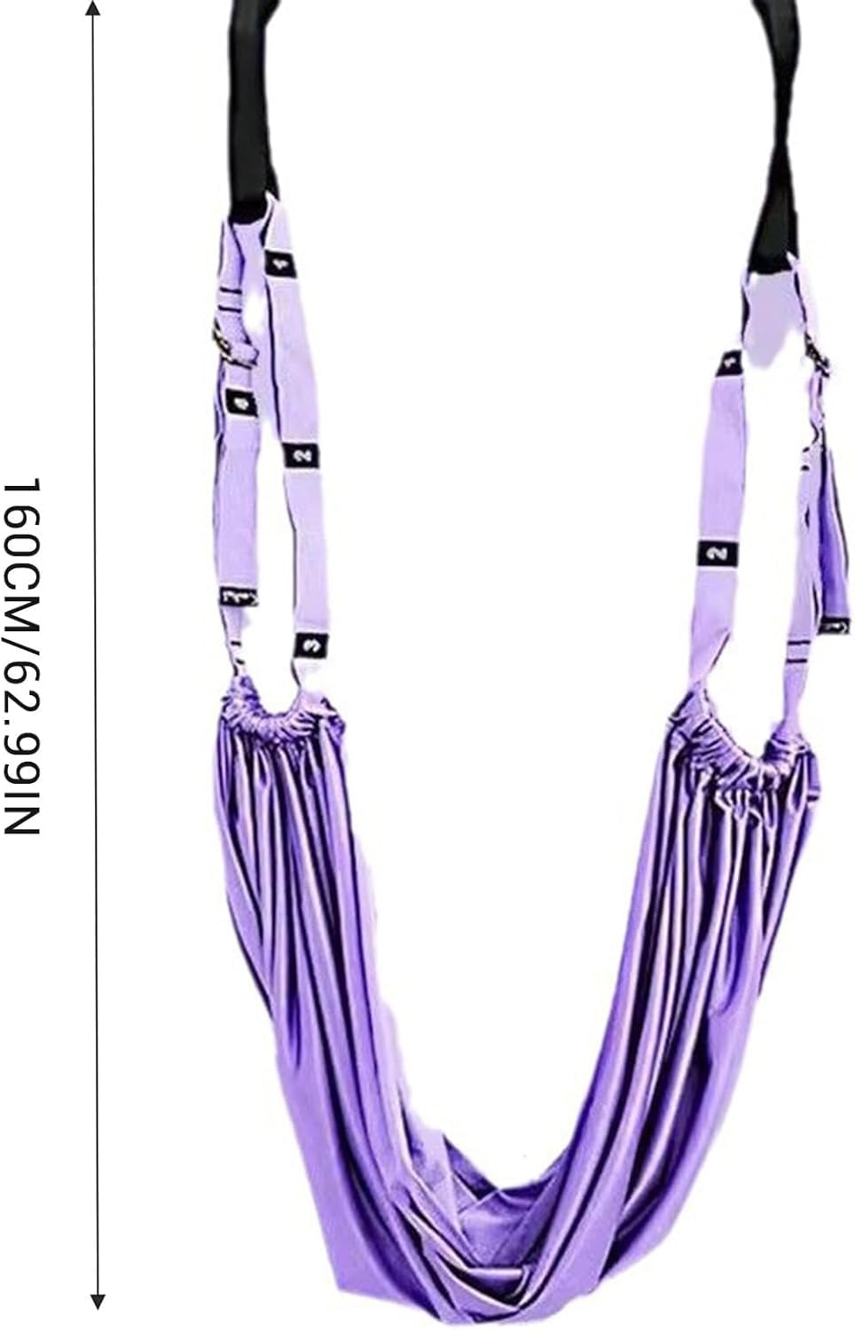 Door-Hanging Yoga Hammock for Backbend & Stretching – Adjustable Aerial Yoga view 7