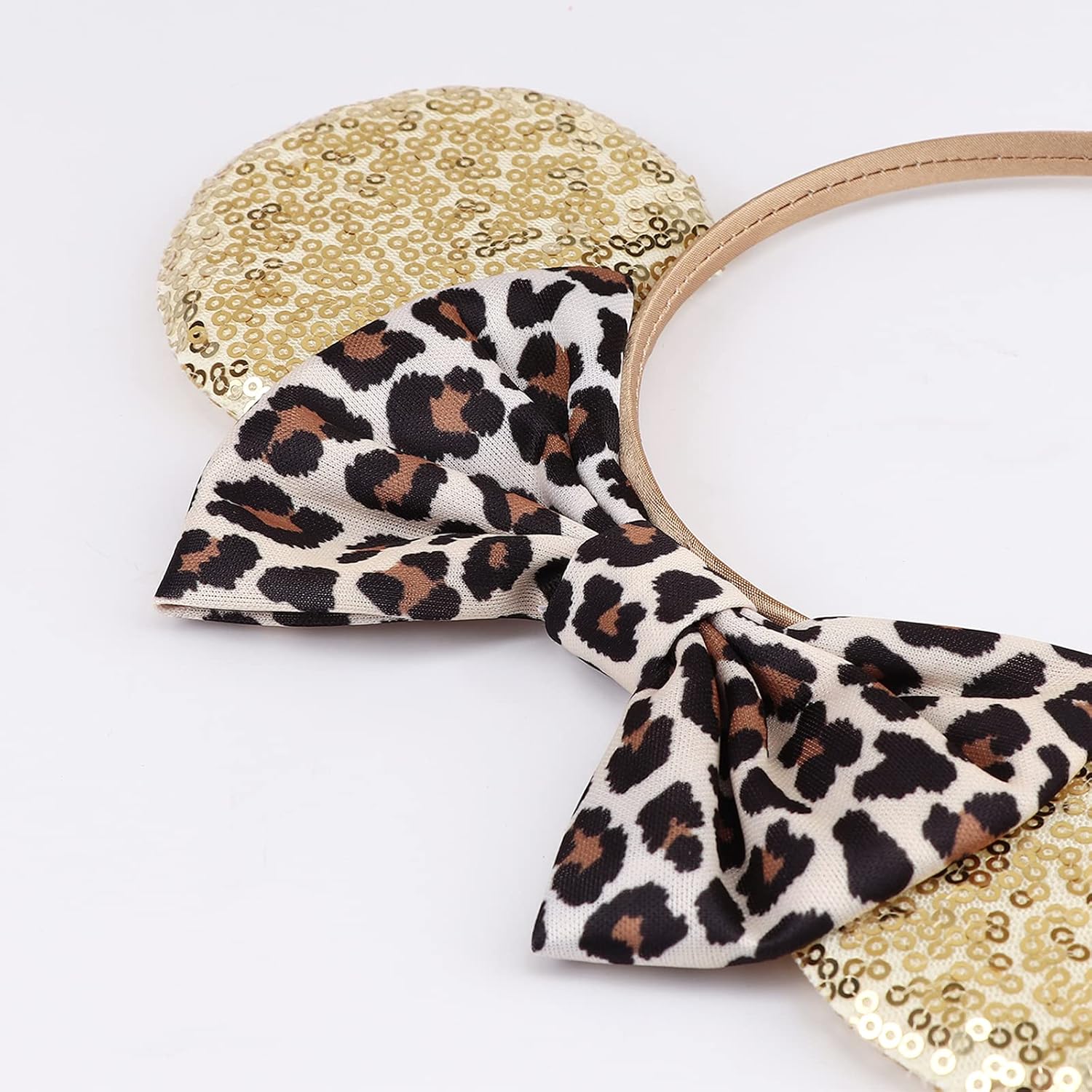 2-Pack Minnie-Style Sequin Ear Headbands for Women & Girls – Sparkly Mouse view 3