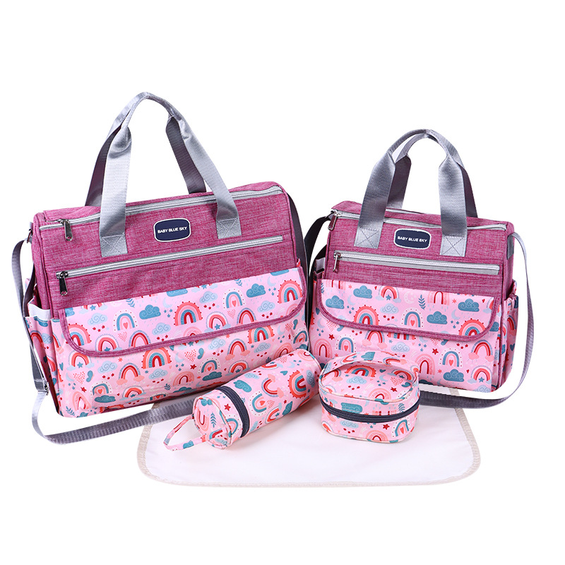 Newborn Diaper Bag Set with Changing Pad – 4-Piece Baby Organizer