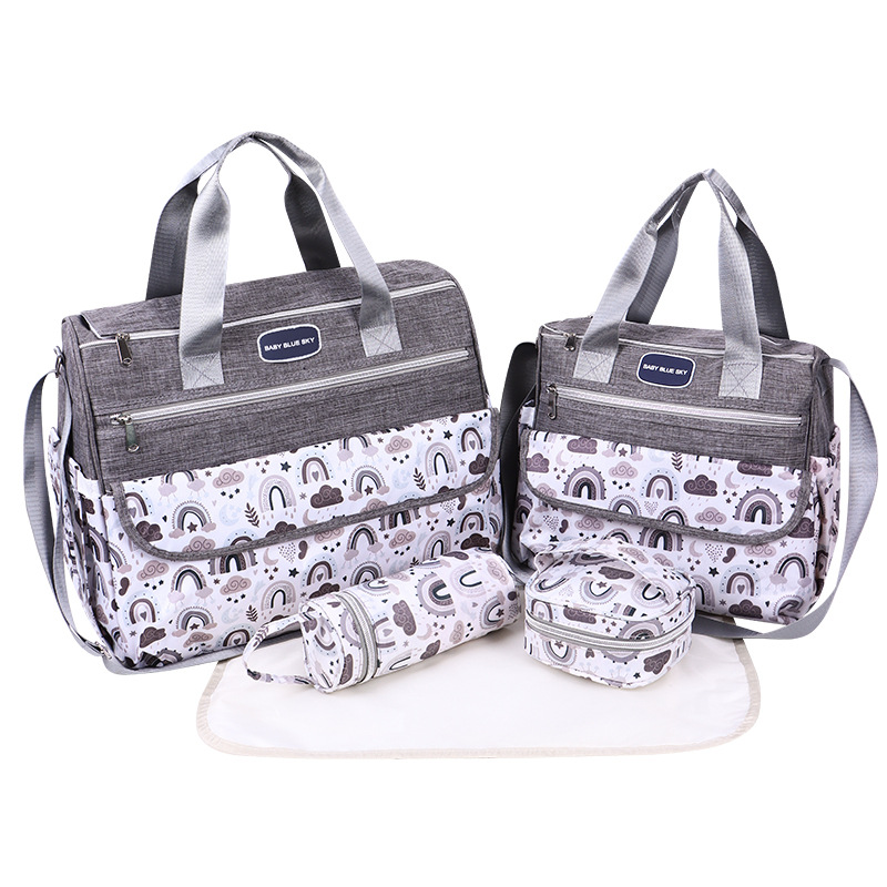 Newborn Diaper Bag Set with Changing Pad – 4-Piece Baby Organizer