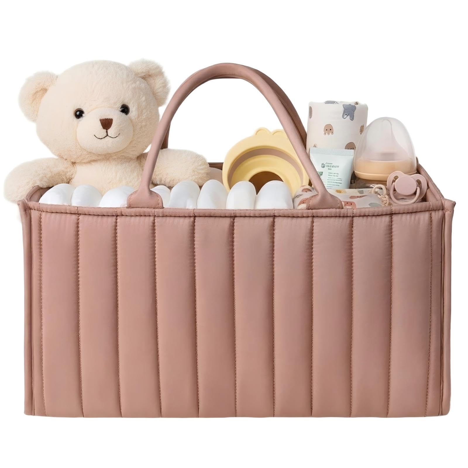 Large Baby Diaper Caddy Organizer – Stylish Storage Basket for Nursery