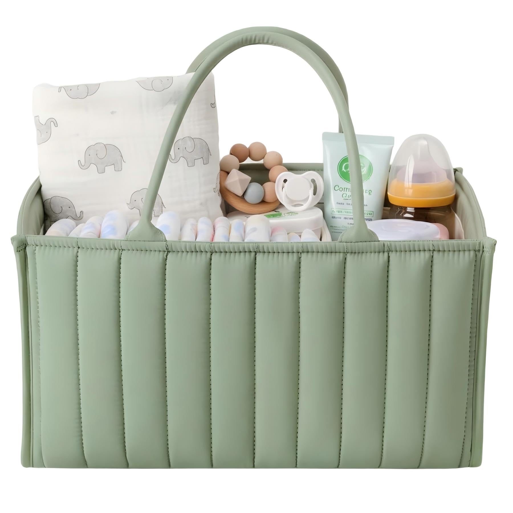 Large Baby Diaper Caddy Organizer – Stylish Storage Basket for Nursery