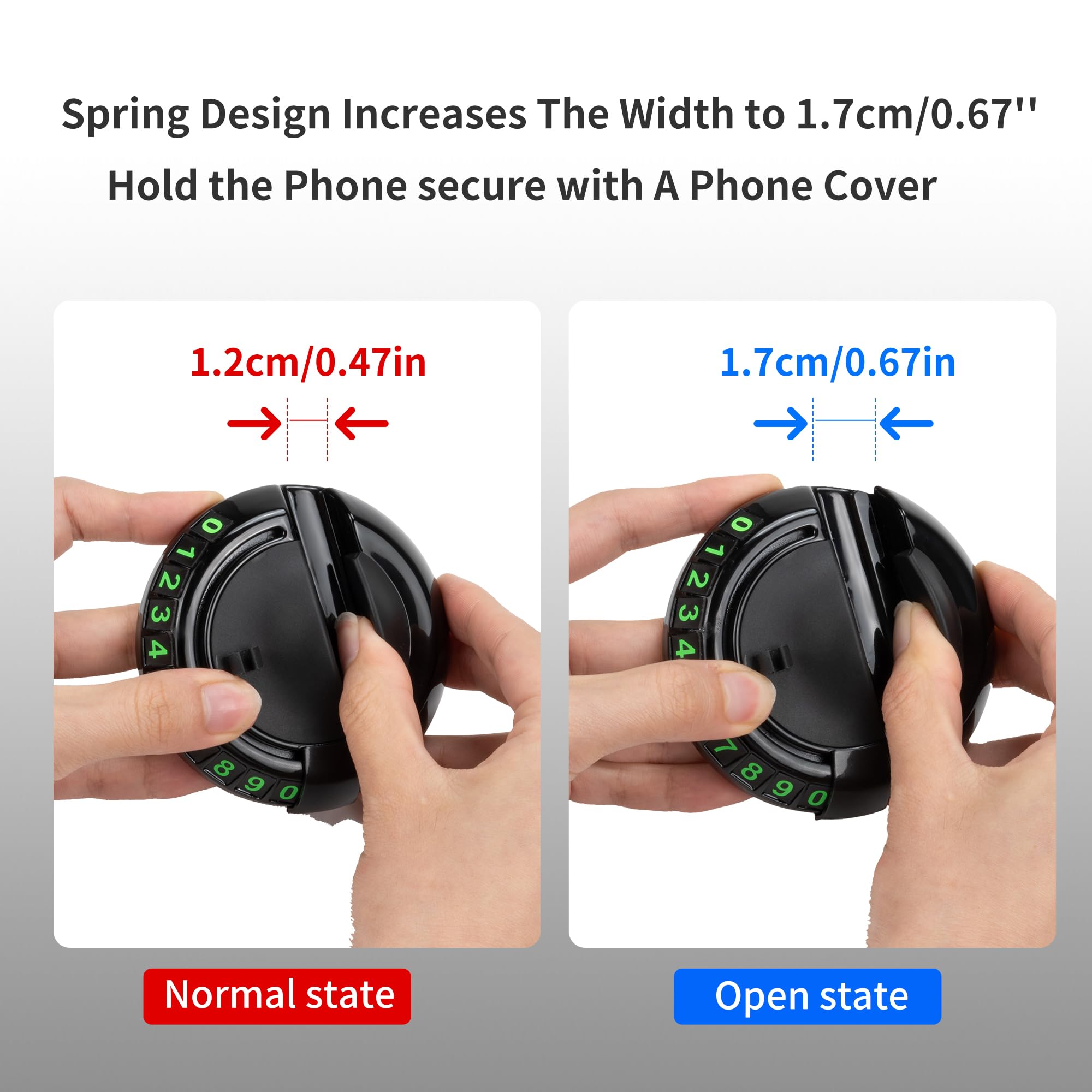 2-in-1 Car Dashboard Anti-Slip Mat with 360° Rotating Phone Holder – Holds Phone view 4