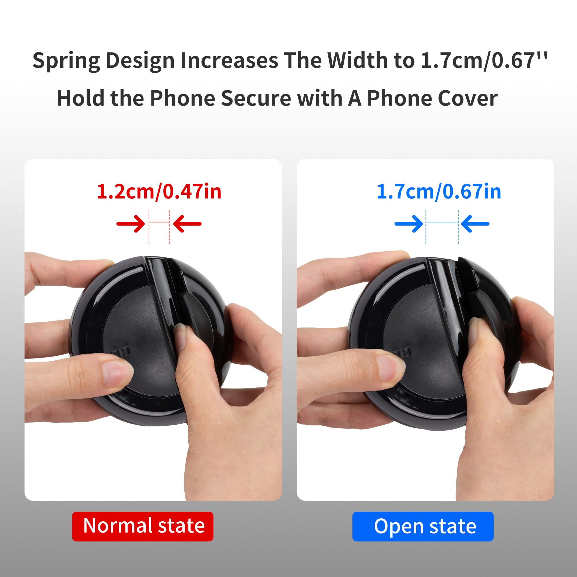 2-in-1 Car Dashboard Anti-Slip Mat with 360° Rotating Phone Holder – Holds Phone view 2