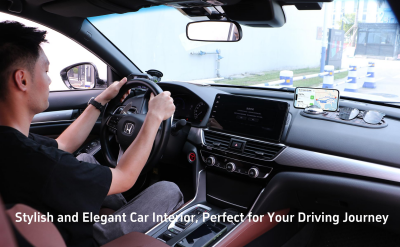 2-in-1 Car Dashboard Anti-Slip Mat with 360° Rotating Phone Holder – Holds Phone view 7