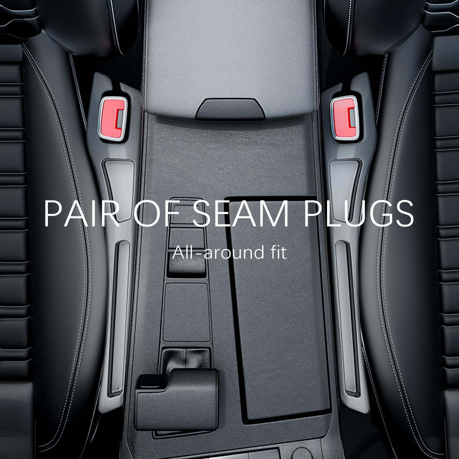 2-Pack Car Seat Gap Plugs – Dual-Function Gap Filler & Storage Organizer for view 6