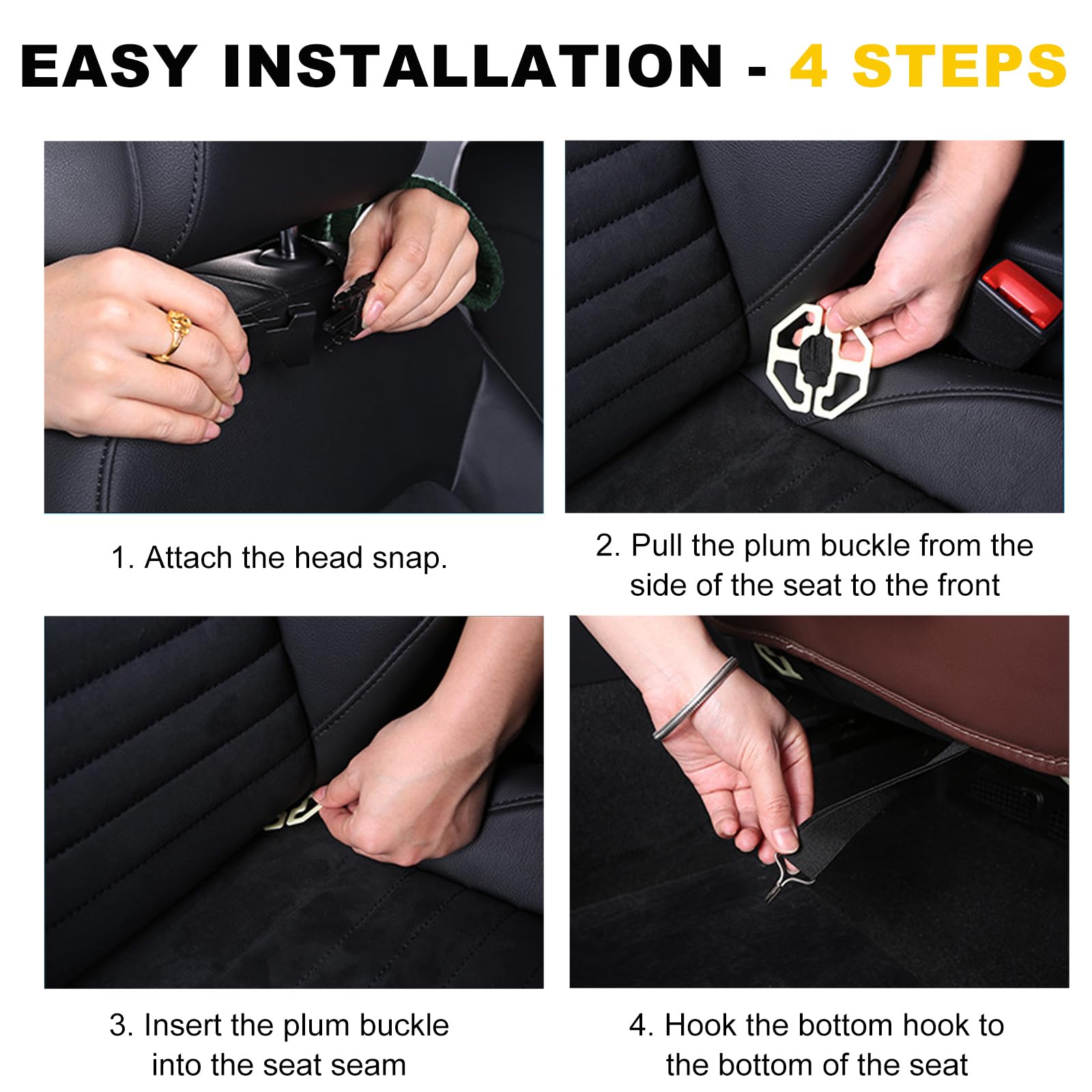 Car Back Seat Organizer with Foldable Table Tray – Universal Rear Seat Storage Bag view 6