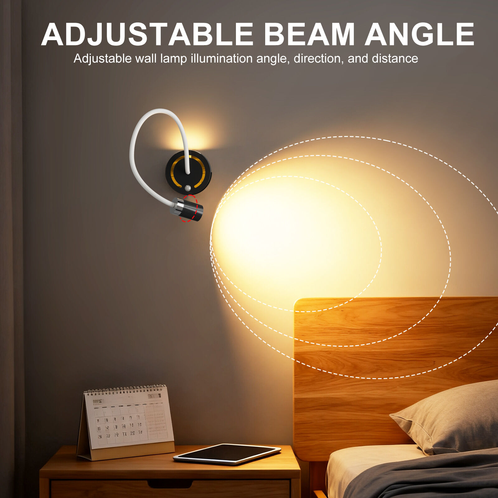 Rechargeable Motion Sensor Night Light – DIY Silicone Hose Lamp for Bedroom & view 6
