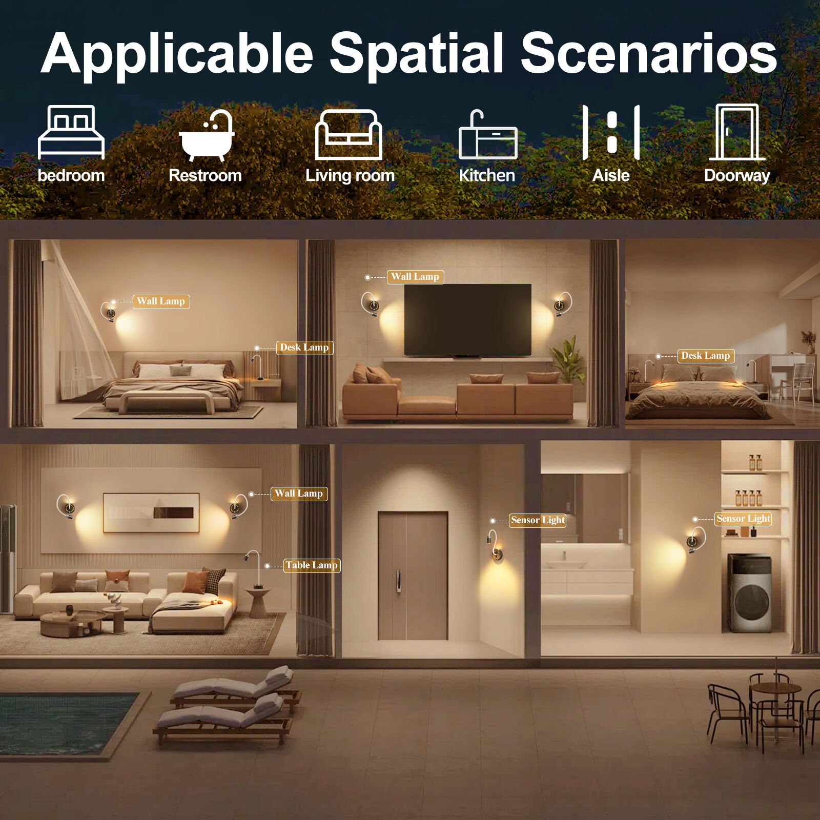 Rechargeable Motion Sensor Night Light – DIY Silicone Hose Lamp for Bedroom & view 8
