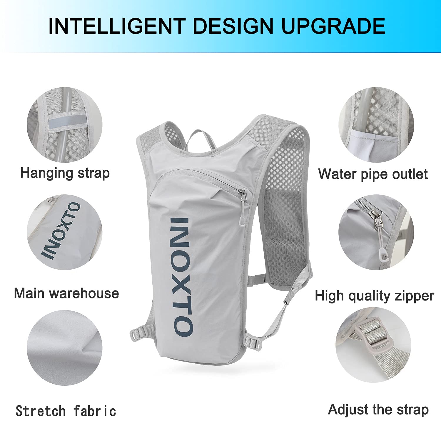 Ultra-Light Hydration Running Vest Backpack – 1.5L Water Capacity view 2